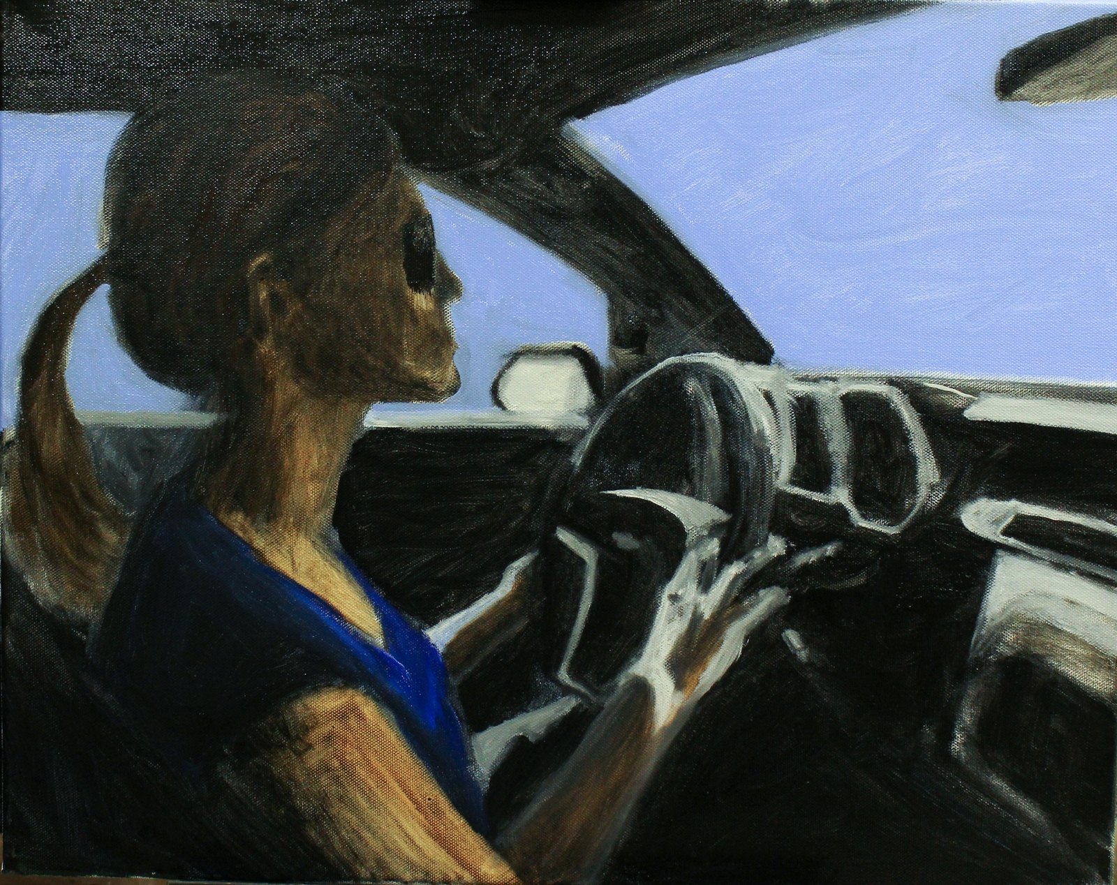 Progression d’un portrait réaliste à l’huile